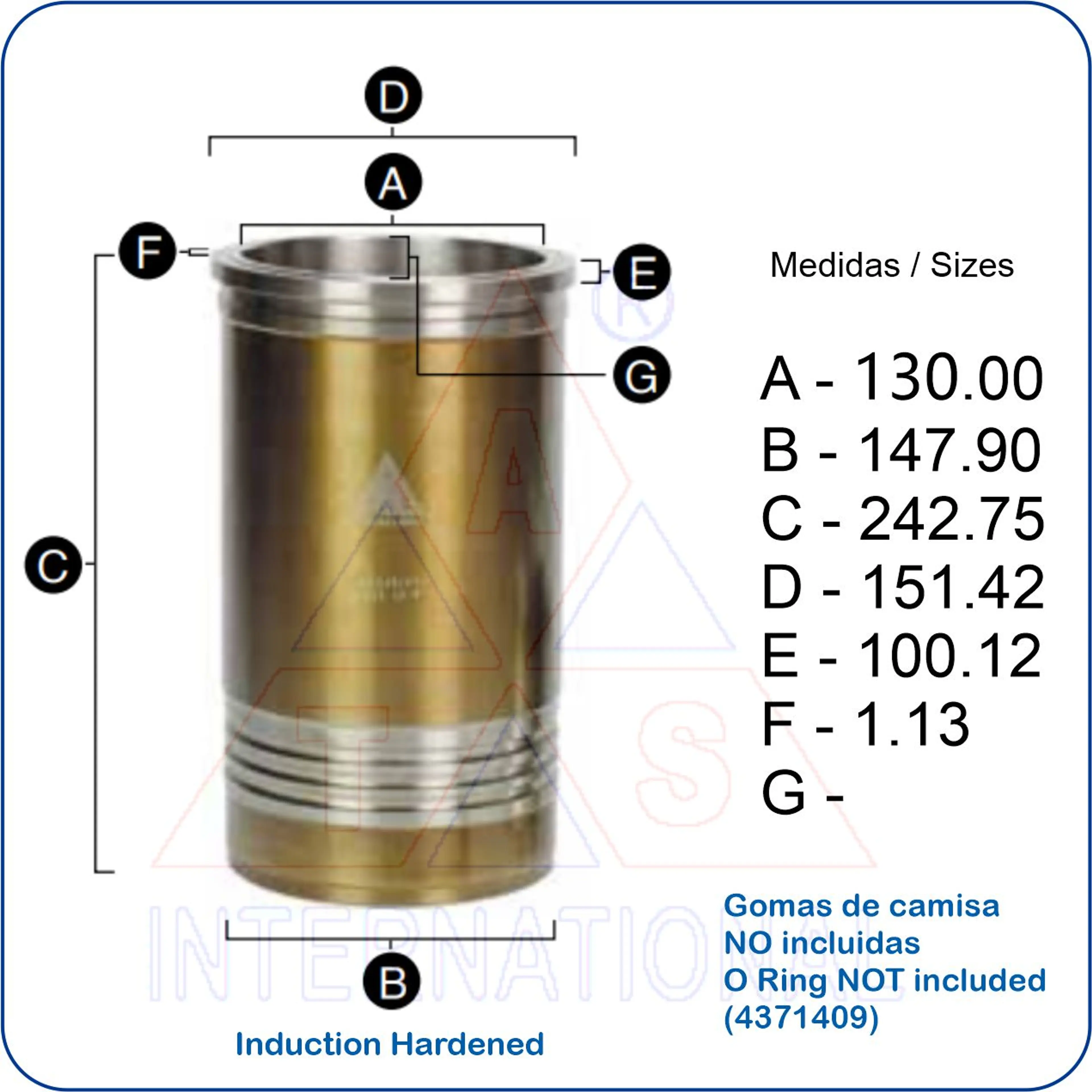 CAMISA 130.00 CAT - C11 SERIES