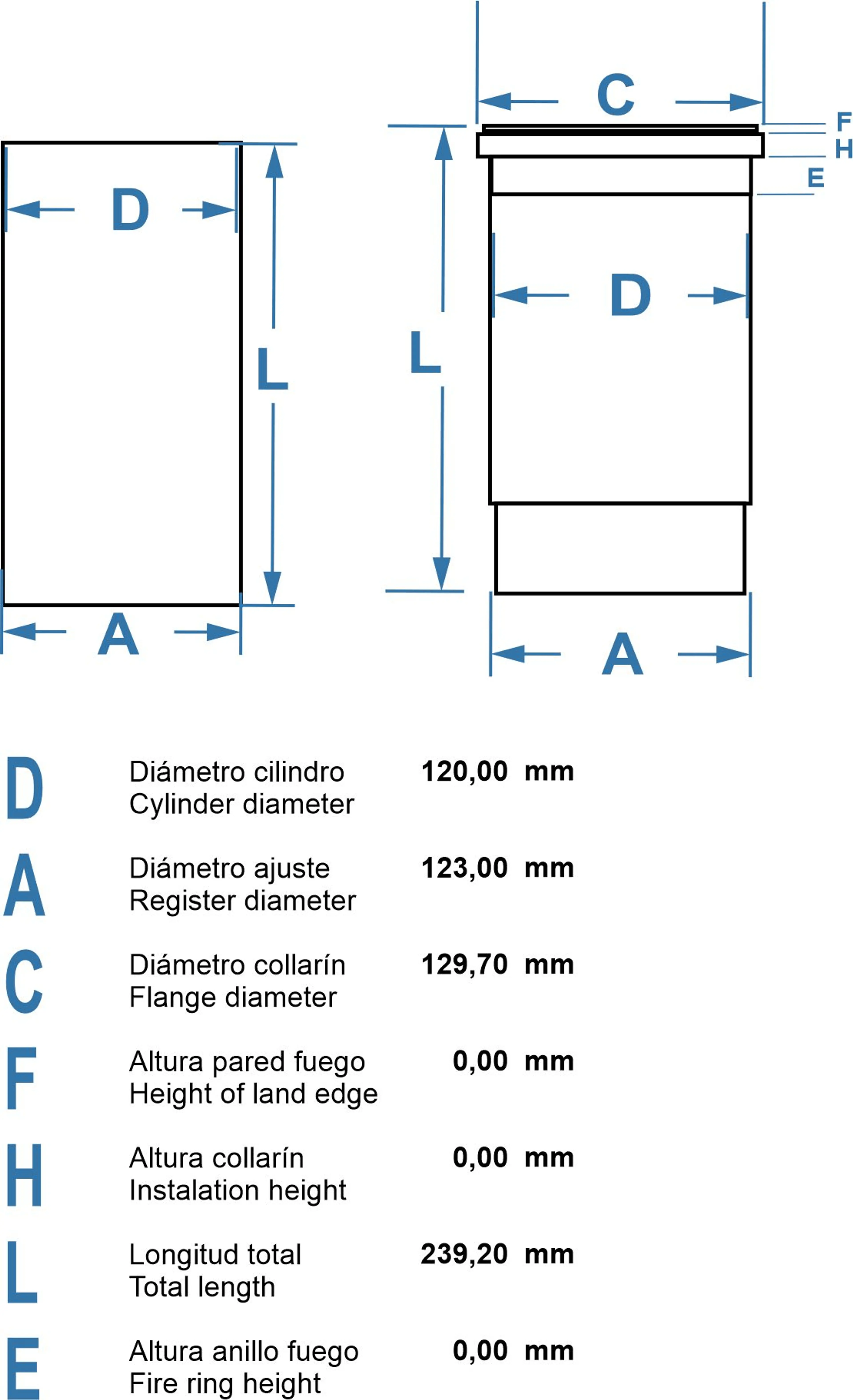 CAMISA 120.00 ISUZU 6SD1