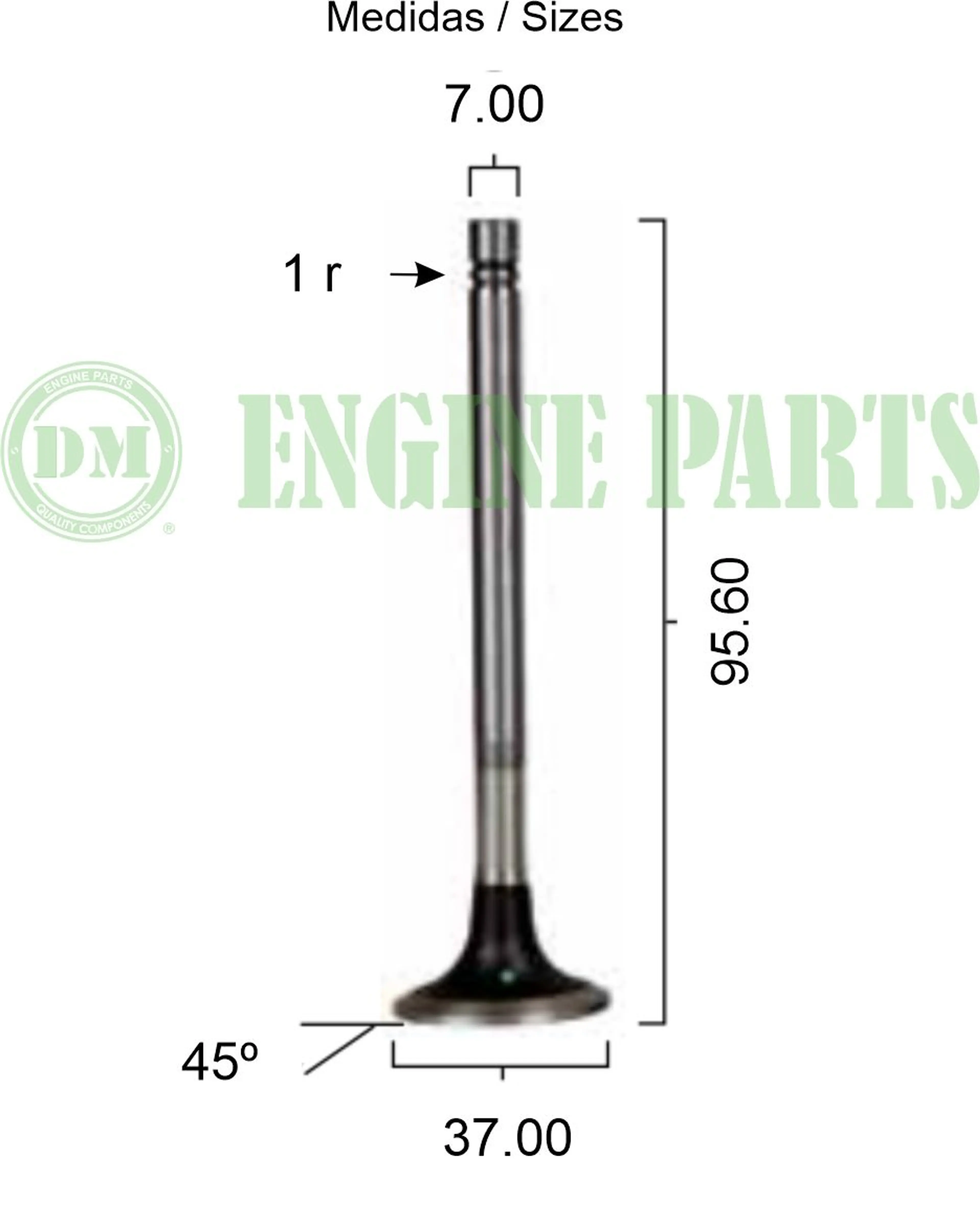 VALV ADM ISUZU 3/4LE1-3/4LE2