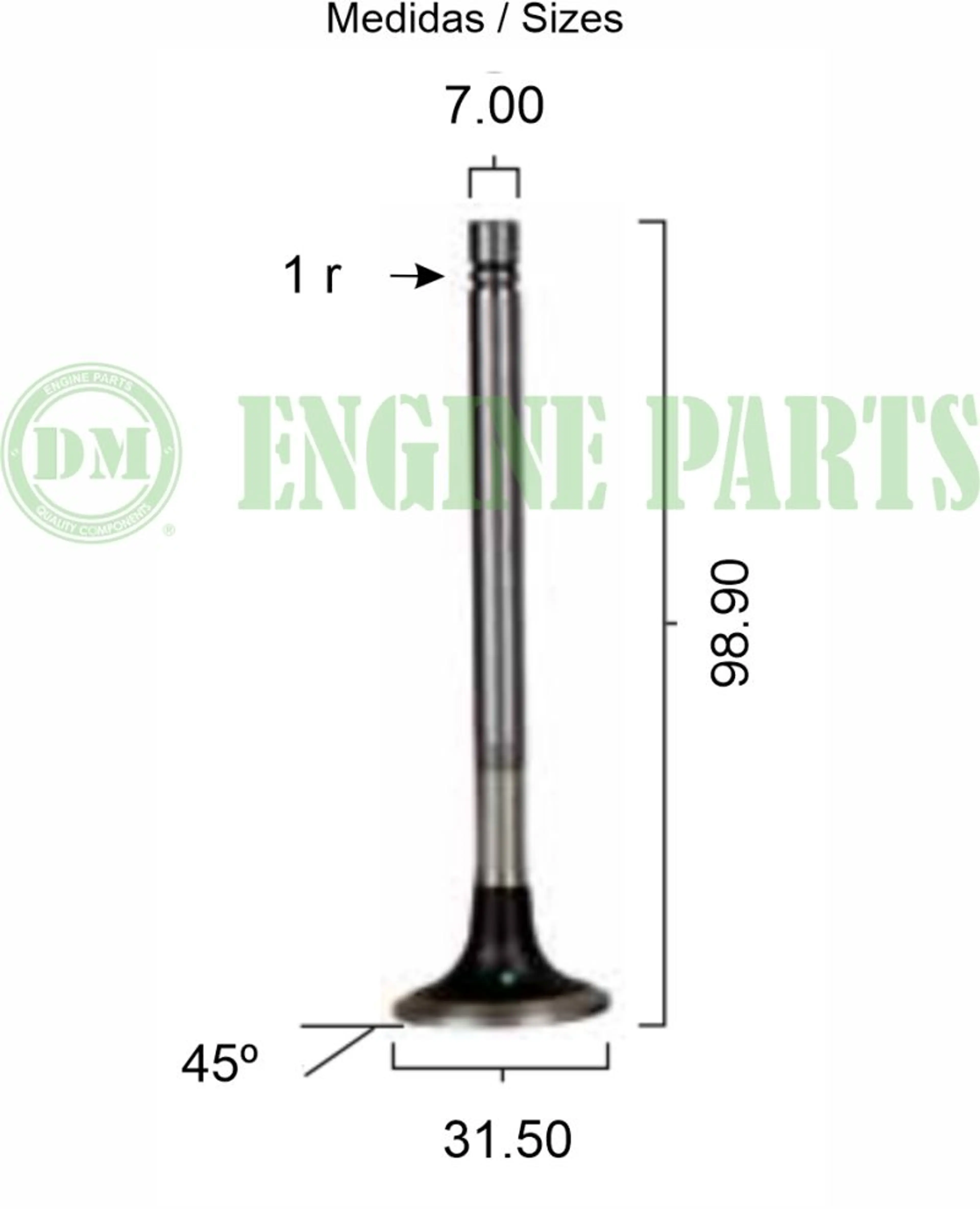 VALV ADM KUBOTA V3307