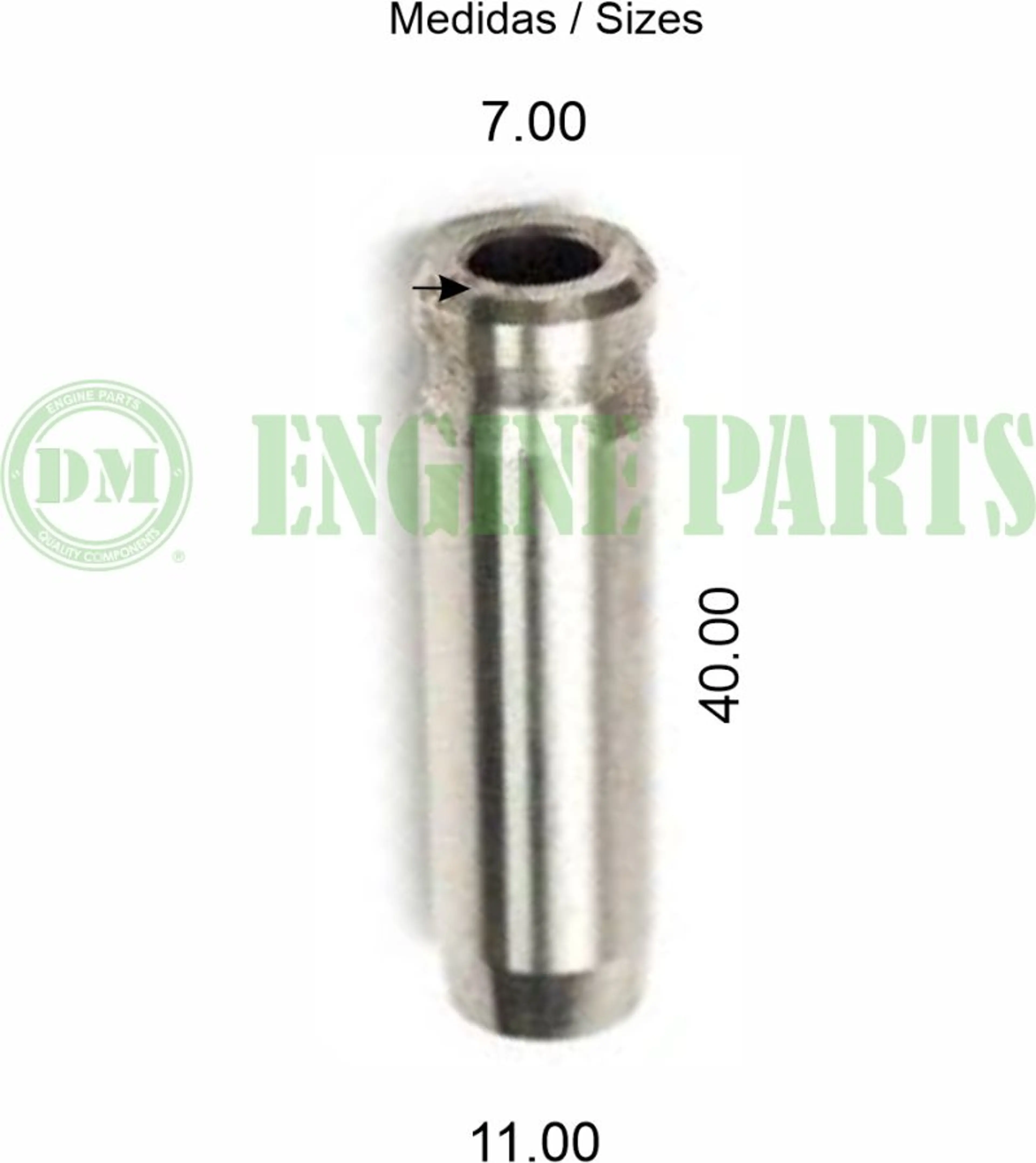 GUIA VALV ADM KUBOTA D/V (X4)